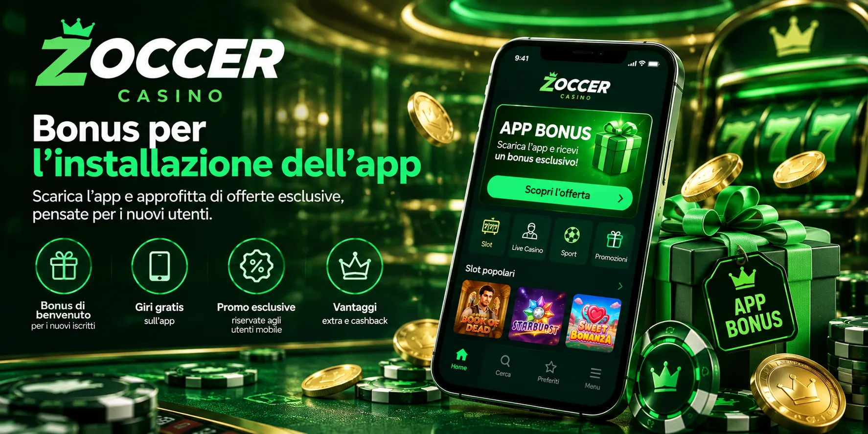 zoccer Bonus per l'installazione 